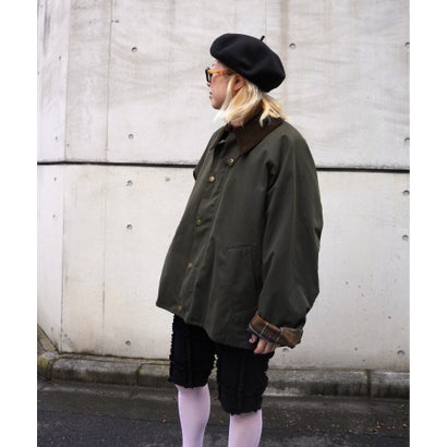 ビーバー BEAVER 別注Barbour NO WAX OS TRANSPORT （ブラック1）｜詳細画像