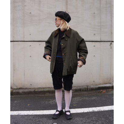 ビーバー BEAVER 別注Barbour NO WAX OS TRANSPORT （ブラック1）｜詳細画像