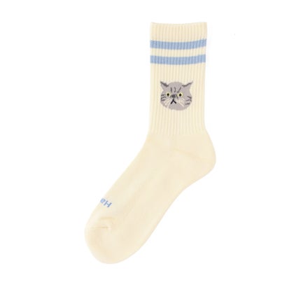 ROSTER SOX/ロスターソックス CAT SOCKS キャットソックス MENS WOMENS （イエロー）｜詳細画像