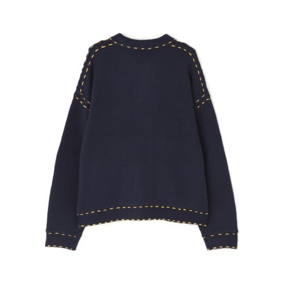 BO／HAND STITCH KNIT （ネイビー）｜詳細画像