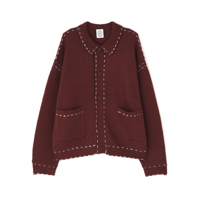 BO／HAND STITCH KNIT （ワイン）