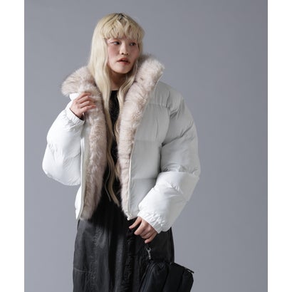 ビーバー BEAVER B omnivore/ビーオムニボー NYLON FUR STAND BLOUSON （ブラック）｜詳細画像