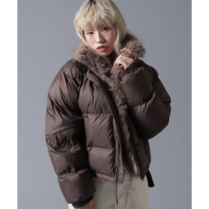 ビーバー BEAVER B omnivore/ビーオムニボー NYLON FUR STAND BLOUSON （ブラック）｜詳細画像