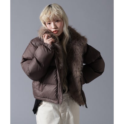 ビーバー BEAVER B omnivore/ビーオムニボー NYLON FUR STAND BLOUSON （ブラック）｜詳細画像