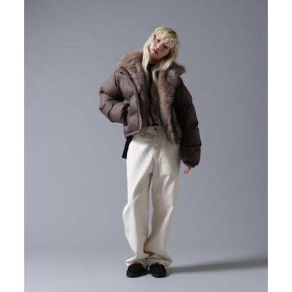 ビーバー BEAVER B omnivore/ビーオムニボー NYLON FUR STAND BLOUSON （ブラック）｜詳細画像