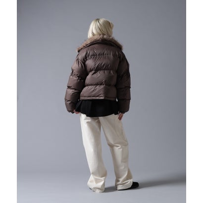 ビーバー BEAVER B omnivore/ビーオムニボー NYLON FUR STAND BLOUSON （ブラック）｜詳細画像