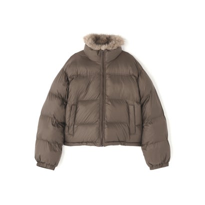 B omnivore/ビーオムニボー NYLON FUR STAND BLOUSON （ブラック）｜詳細画像
