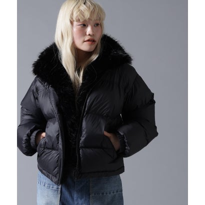 ビーバー BEAVER B omnivore/ビーオムニボー NYLON FUR STAND BLOUSON （ブラック）｜詳細画像