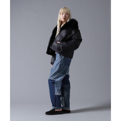 ビーバー BEAVER B omnivore/ビーオムニボー NYLON FUR STAND BLOUSON （ブラック）｜詳細画像