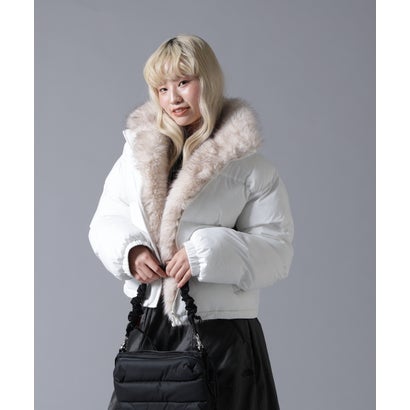 ビーバー BEAVER B omnivore/ビーオムニボー NYLON FUR STAND BLOUSON （オフホワイト3）｜詳細画像