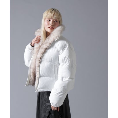 ビーバー BEAVER B omnivore/ビーオムニボー NYLON FUR STAND BLOUSON （オフホワイト3）｜詳細画像