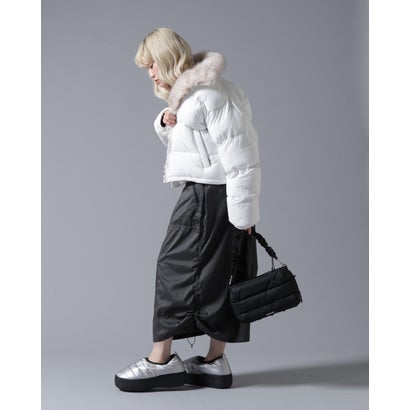 ビーバー BEAVER B omnivore/ビーオムニボー NYLON FUR STAND BLOUSON （オフホワイト3）｜詳細画像