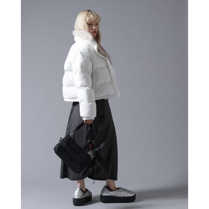 ビーバー BEAVER B omnivore/ビーオムニボー NYLON FUR STAND BLOUSON （オフホワイト3）｜詳細画像