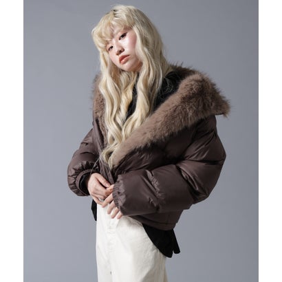 ビーバー BEAVER B omnivore/ビーオムニボー NYLON FUR STAND BLOUSON （オフホワイト3）｜詳細画像