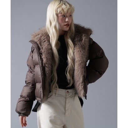 ビーバー BEAVER B omnivore/ビーオムニボー NYLON FUR STAND BLOUSON （オフホワイト3）｜詳細画像