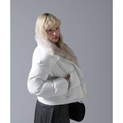 ビーバー BEAVER B omnivore/ビーオムニボー NYLON FUR STAND BLOUSON （ブラウン）｜詳細画像