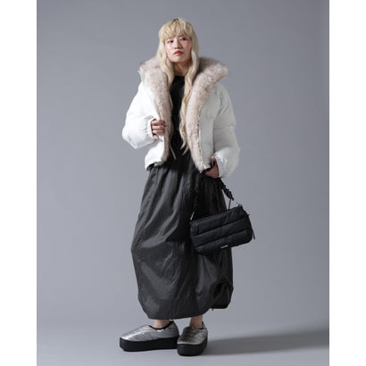 ビーバー BEAVER B omnivore/ビーオムニボー NYLON FUR STAND BLOUSON （ブラウン）｜詳細画像