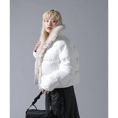 ビーバー BEAVER B omnivore/ビーオムニボー NYLON FUR STAND BLOUSON （ブラウン）｜詳細画像