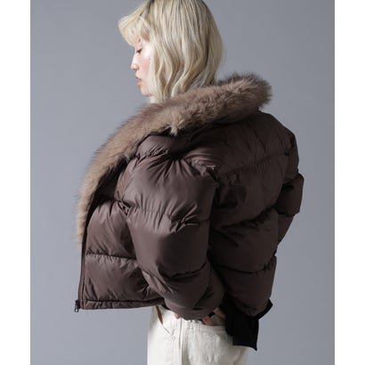 ビーバー BEAVER B omnivore/ビーオムニボー NYLON FUR STAND BLOUSON （ブラウン）｜詳細画像