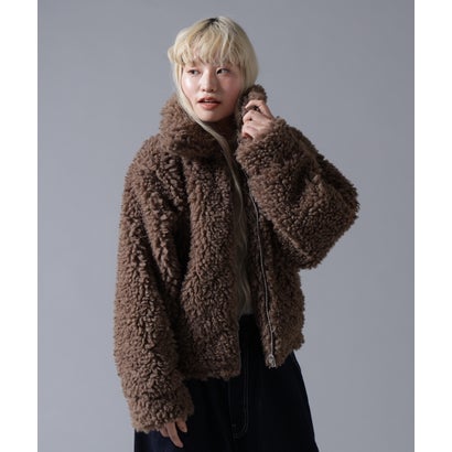 ビーバー BEAVER B omnivore/ビーオムニボー BOA COLLAR BLOUSON （ブラウン）｜詳細画像