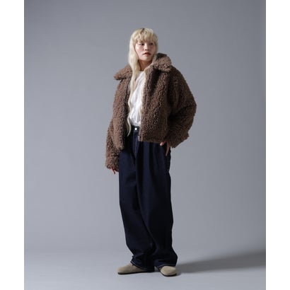 ビーバー BEAVER B omnivore/ビーオムニボー BOA COLLAR BLOUSON （ブラウン）｜詳細画像