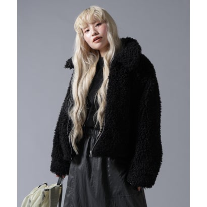 ビーバー BEAVER B omnivore/ビーオムニボー BOA COLLAR BLOUSON （ブラック）｜詳細画像