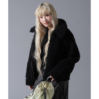 ビーバー BEAVER B omnivore/ビーオムニボー BOA COLLAR BLOUSON （ブラック）｜詳細画像