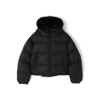 ビーバー BEAVER B omnivore/ビーオムニボー NYLON FUR HOOD BLOUSON （ブラウン）｜詳細画像
