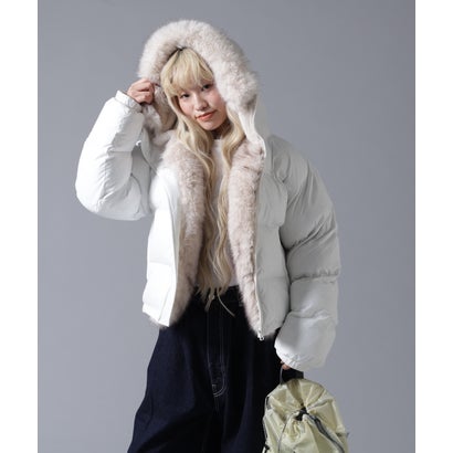 ビーバー BEAVER B omnivore/ビーオムニボー NYLON FUR HOOD BLOUSON （ブラウン）｜詳細画像
