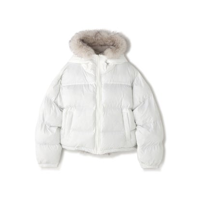 ビーバー BEAVER B omnivore/ビーオムニボー NYLON FUR HOOD BLOUSON （ブラウン）｜詳細画像