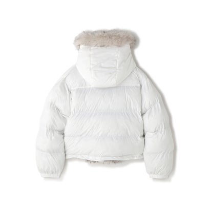 ビーバー BEAVER B omnivore/ビーオムニボー NYLON FUR HOOD BLOUSON （ブラウン）｜詳細画像