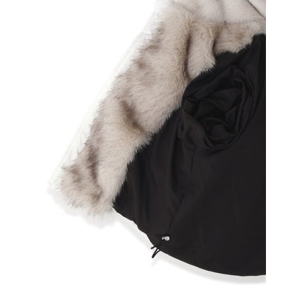 ビーバー BEAVER B omnivore/ビーオムニボー NYLON FUR HOOD BLOUSON （ブラウン）｜詳細画像