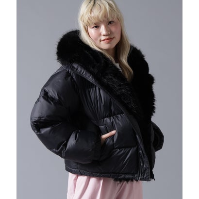 ビーバー BEAVER B omnivore/ビーオムニボー NYLON FUR HOOD BLOUSON （ブラウン）｜詳細画像
