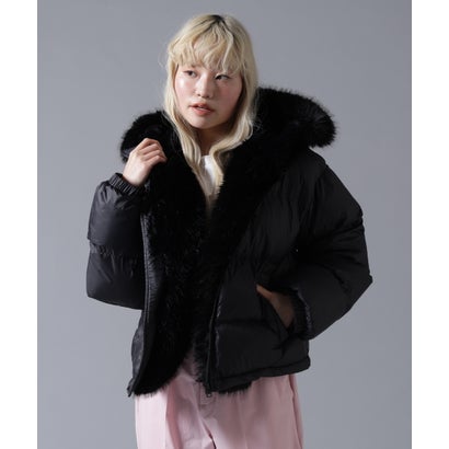 ビーバー BEAVER B omnivore/ビーオムニボー NYLON FUR HOOD BLOUSON （ブラウン）｜詳細画像