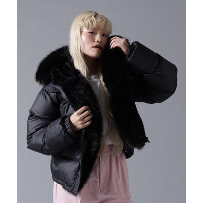 ビーバー BEAVER B omnivore/ビーオムニボー NYLON FUR HOOD BLOUSON （ブラック）｜詳細画像