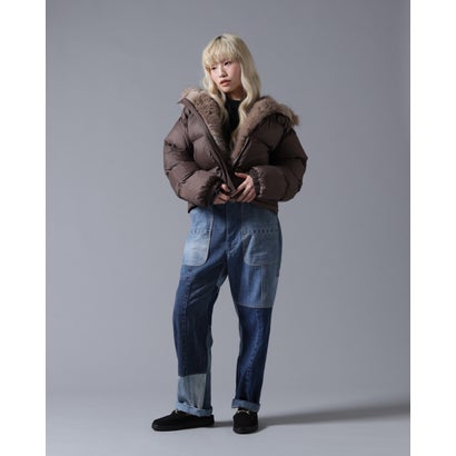 ビーバー BEAVER B omnivore/ビーオムニボー NYLON FUR HOOD BLOUSON （ブラック）｜詳細画像