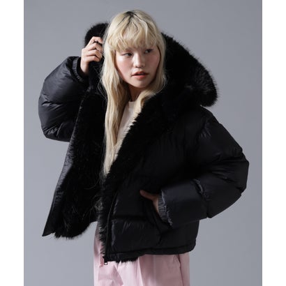 ビーバー BEAVER B omnivore/ビーオムニボー NYLON FUR HOOD BLOUSON （ブラック）｜詳細画像