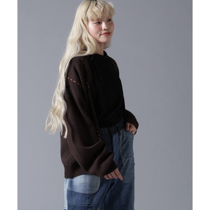 ビーバー BEAVER B omnivore/ビーオムニボー STITCH KNIT CARDIGAN （グレー）｜詳細画像