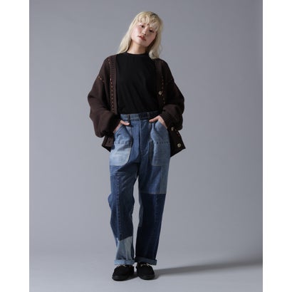 ビーバー BEAVER B omnivore/ビーオムニボー STITCH KNIT CARDIGAN （ブラック）｜詳細画像