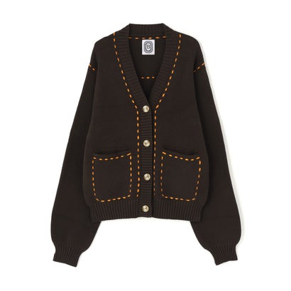 ビーバー BEAVER B omnivore/ビーオムニボー STITCH KNIT CARDIGAN （ブラック）｜詳細画像