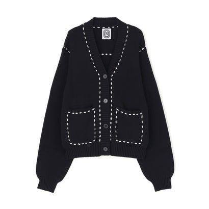 ビーバー BEAVER B omnivore/ビーオムニボー STITCH KNIT CARDIGAN （ブラウン）｜詳細画像