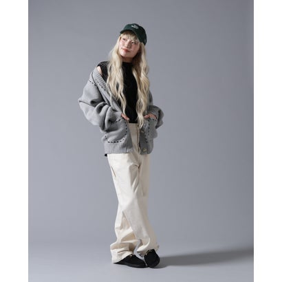 ビーバー BEAVER B omnivore/ビーオムニボー STITCH KNIT CARDIGAN （ブラウン）｜詳細画像