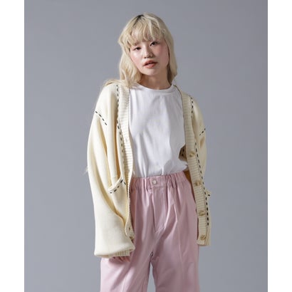 ビーバー BEAVER B omnivore/ビーオムニボー STITCH KNIT CARDIGAN （ブラウン）｜詳細画像