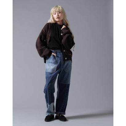 ビーバー BEAVER B omnivore/ビーオムニボー STITCH KNIT CARDIGAN （ブラウン）｜詳細画像