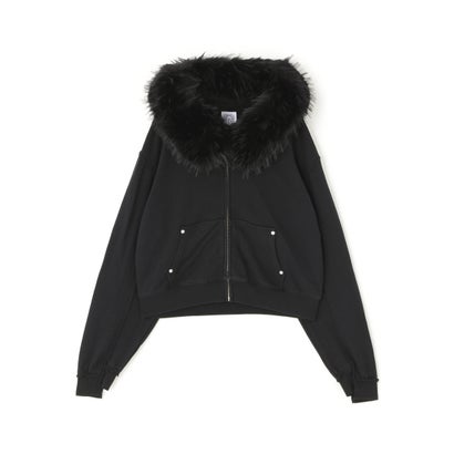 B omnivore/ビーオムニボー FUR SWEAT HOODY レディース （グレー）｜詳細画像