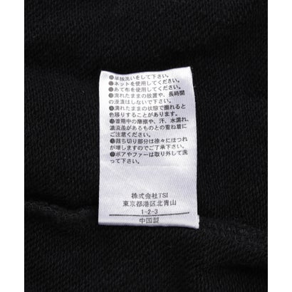 B omnivore/ビーオムニボー FUR SWEAT HOODY レディース （ブラック）｜詳細画像