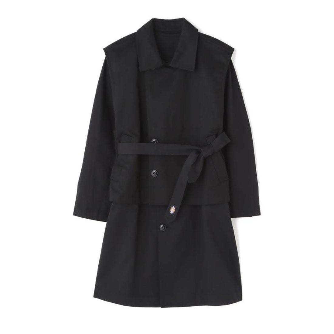 Toironier×DICKIES/レイヤードトレンチコート　ブラック ガーデン GARDEN Toironier/ToironierxDickies Layered Trench Coat