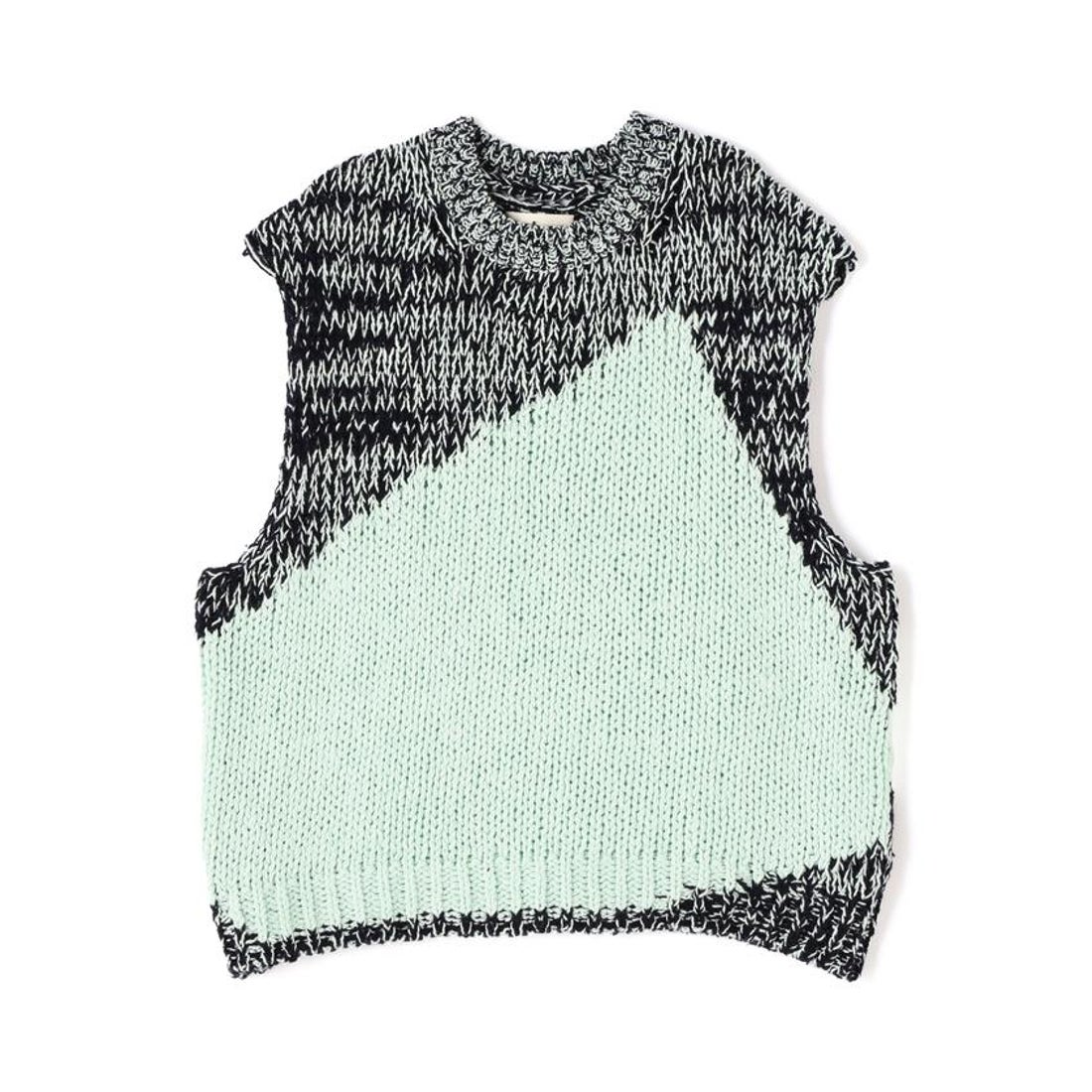 ガーデン GARDEN YOKE/ヨーク/Intarsia Crewneck Vest （ブルー