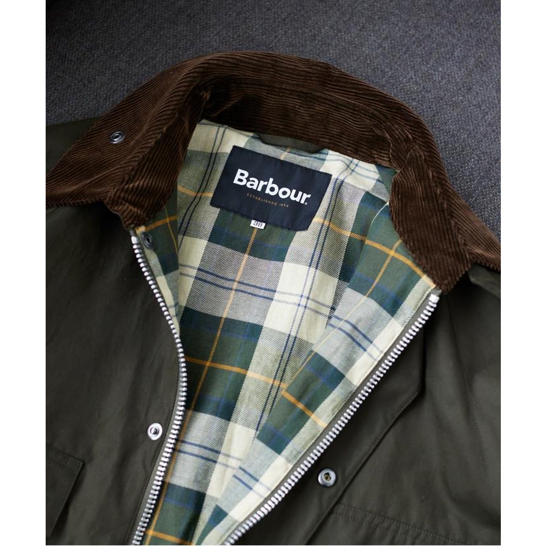 ガーデン GARDEN Barbour for waremokou/別注OLD BEDALE （オリーブ 