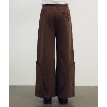 ガーデン GARDEN NULLUS/ヌルス/SCULPTURAL CUT WIDE LEG SWEATS/NUAW26TRO007 （ダークグレー6）｜詳細画像